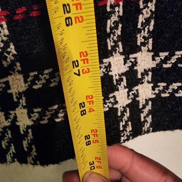 Vintage Liz Claiborne Plaid Wool Blend One Button Blazer With Pockets Size 8 - Picture 11 of 14